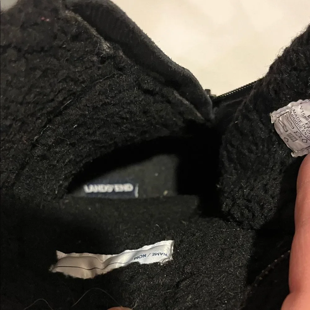 Lands' End Black Winter Boots